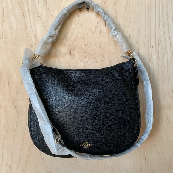 Coach Handbags - COACH Pebble Leather Elle Hobo Crossbody Handbag
